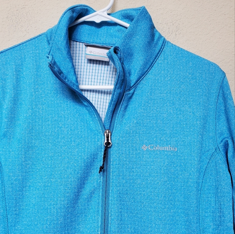Columbia Vibrant Blue Zip-Up Jacket. Size Medium - Picture 2 of 10
